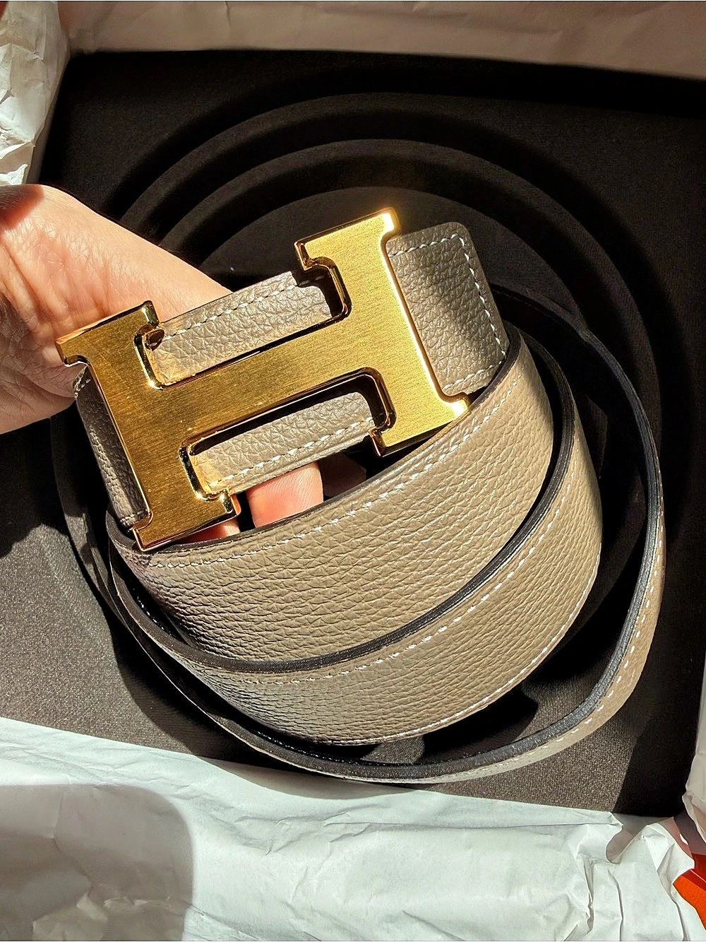Hermès Constance Reversible Belt 32mm Brown Gold H Buckle